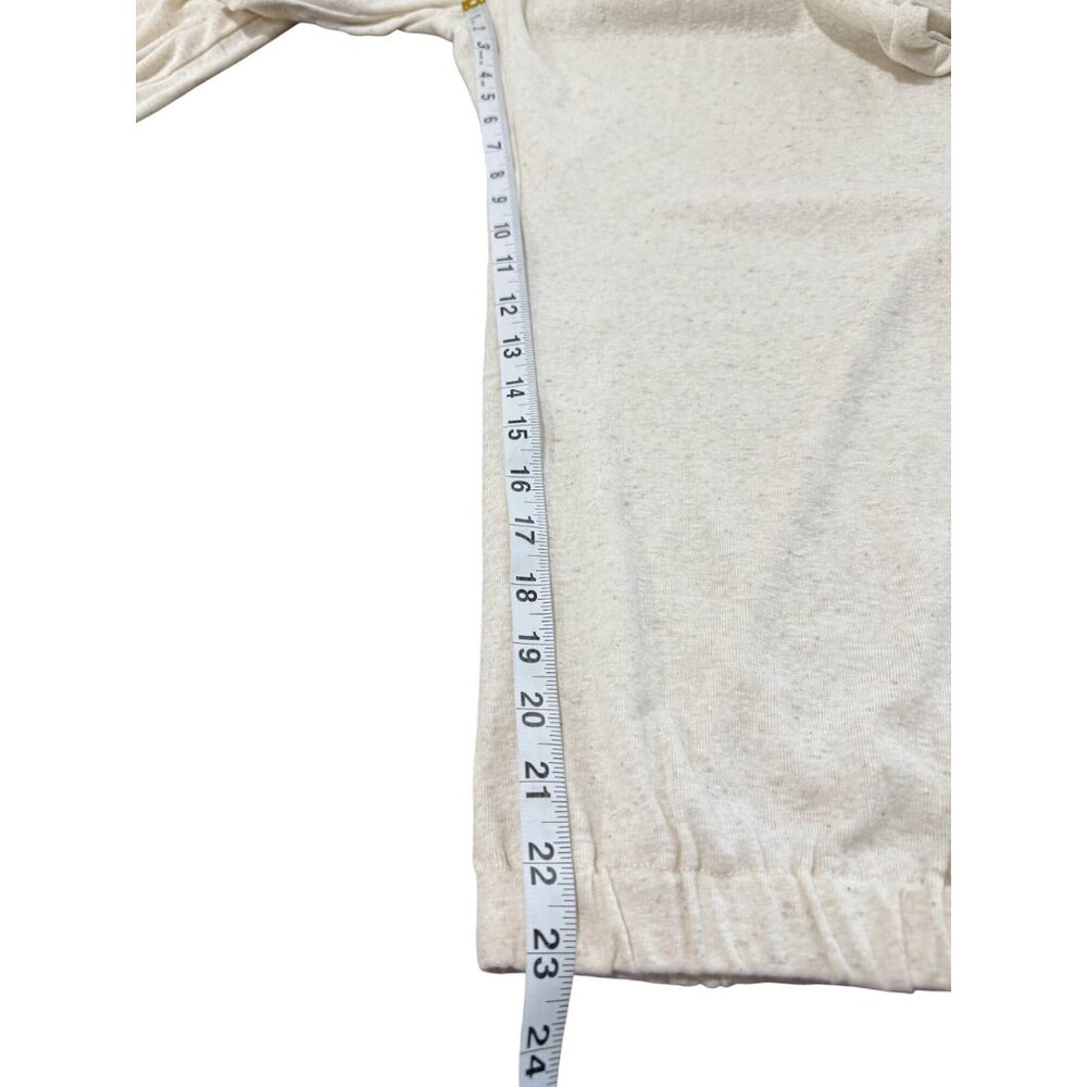 Free People Beach Womens Size L Jogger Beige Tie-Waist Lounge Pants - Picture 5 of 7